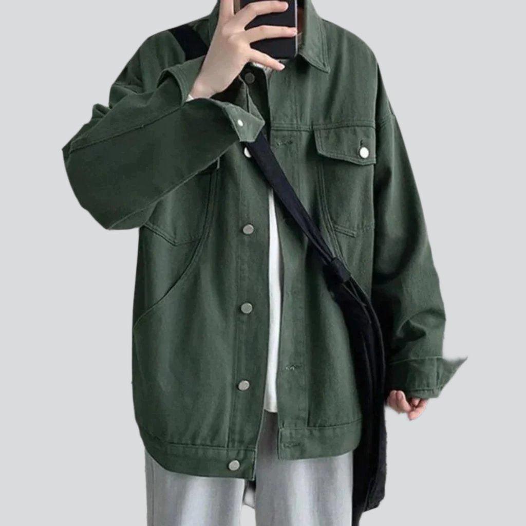 Streetwear Oversized Jeansjacke für Herren