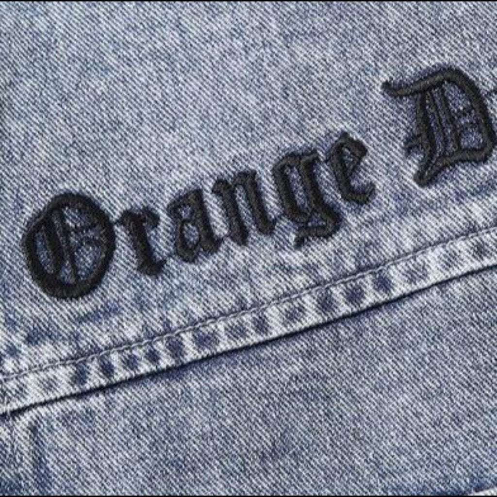 Bestickte Jeansjacke für Herren