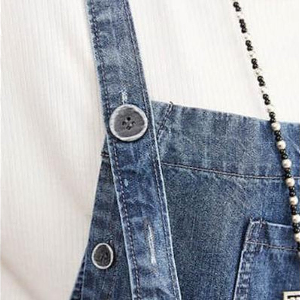 Baggy Vintage Damen Jeans Overall