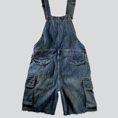 Vintage cargo men denim romper