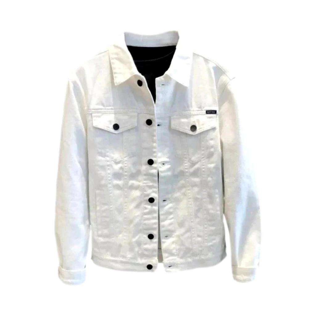 Color casual men jeans jacket