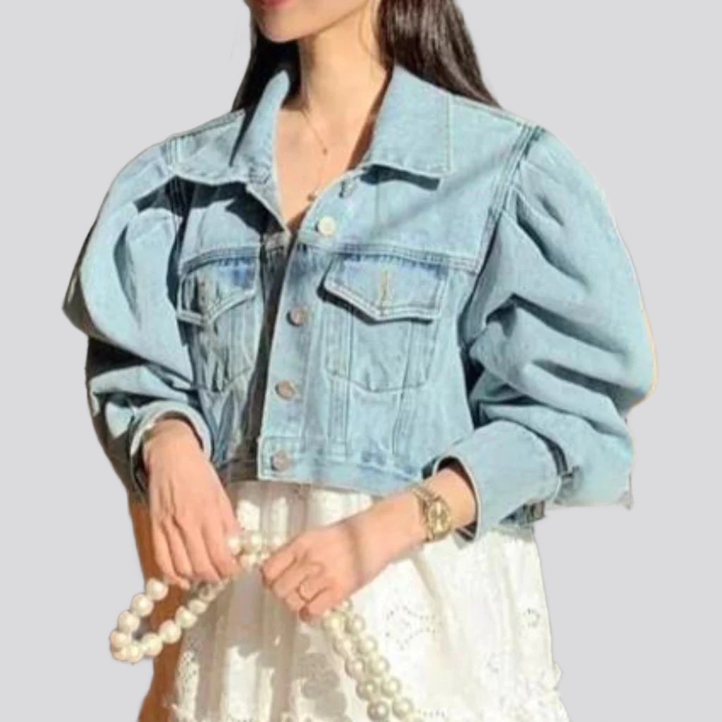 Short y2k women denim jacket