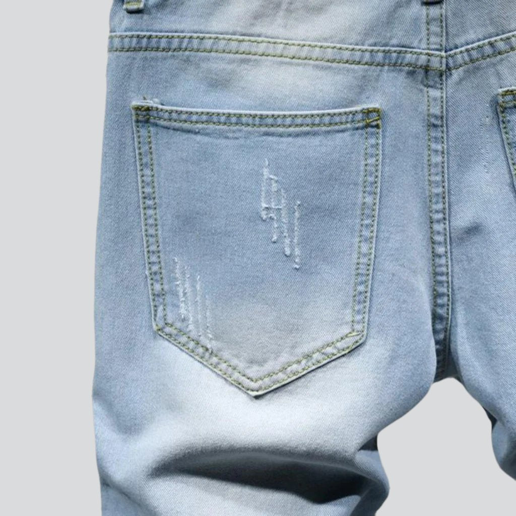 Schmale Jeans-Shorts für Herren