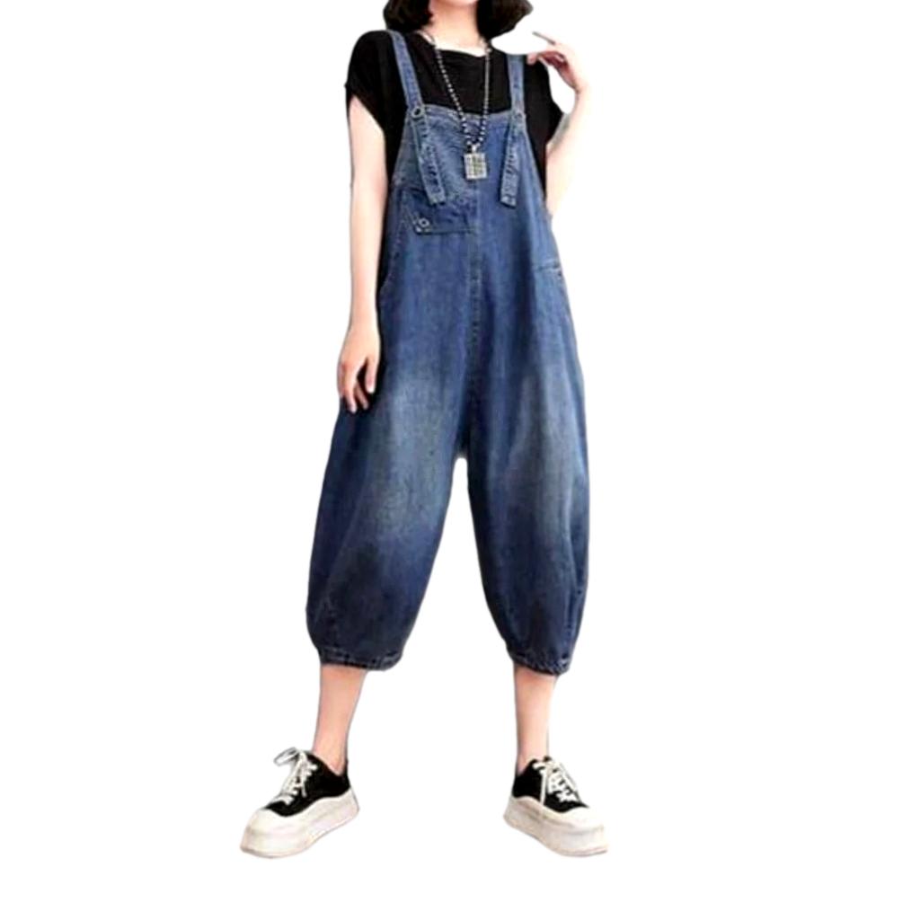 Baggy Denim Jumpsuit für Damen