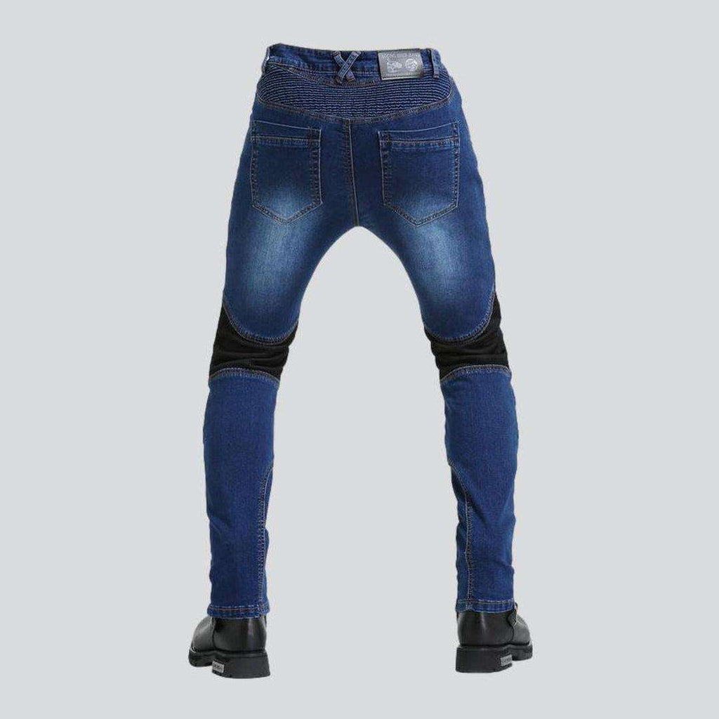 Atmungsaktive Kevlar Herren Bikerjeans