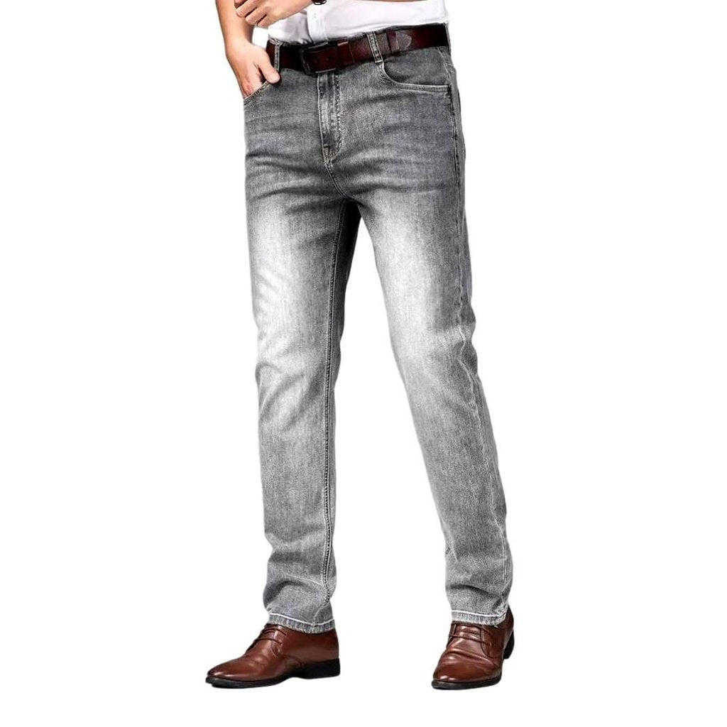 Thin-sanded men casual jeans