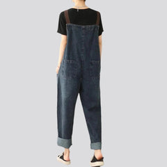 Baggy vintage denim jumpsuit for women