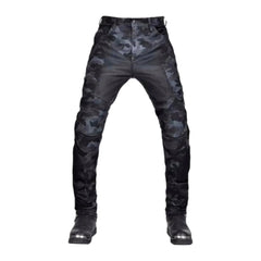 Color protective men moto jeans