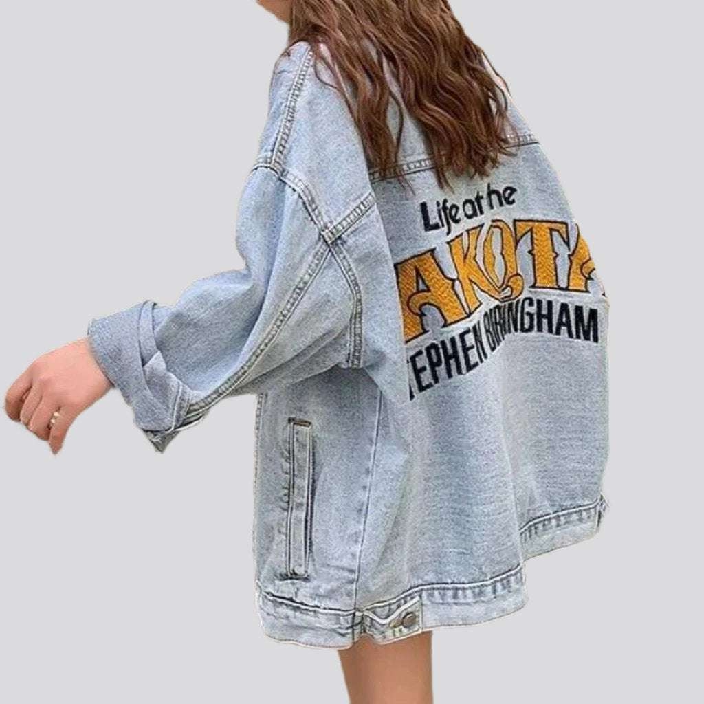 Dakota back print denim jacket