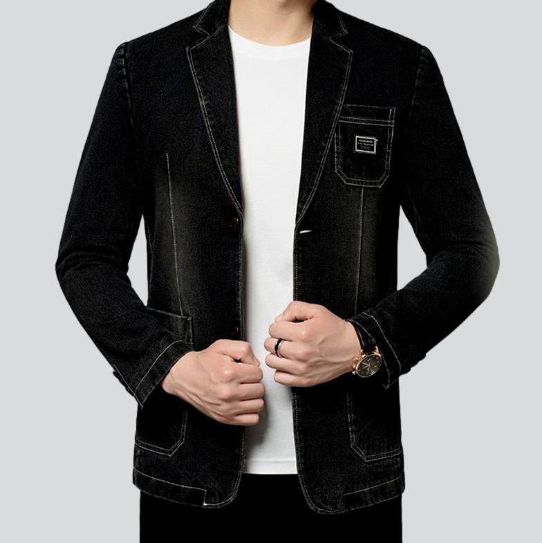 Smart-Casual Herren Jeansblazer