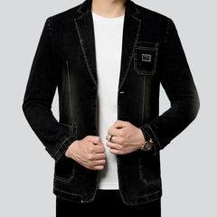 Smart-casual men denim blazer