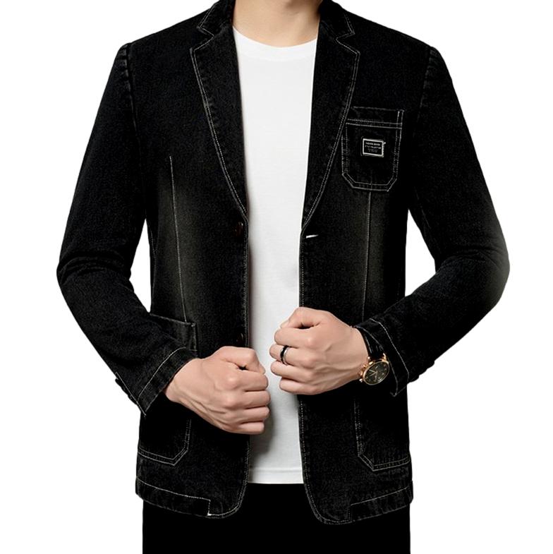 Blazer vaquero elegante e informal para hombre