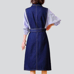 Midi women denim dress