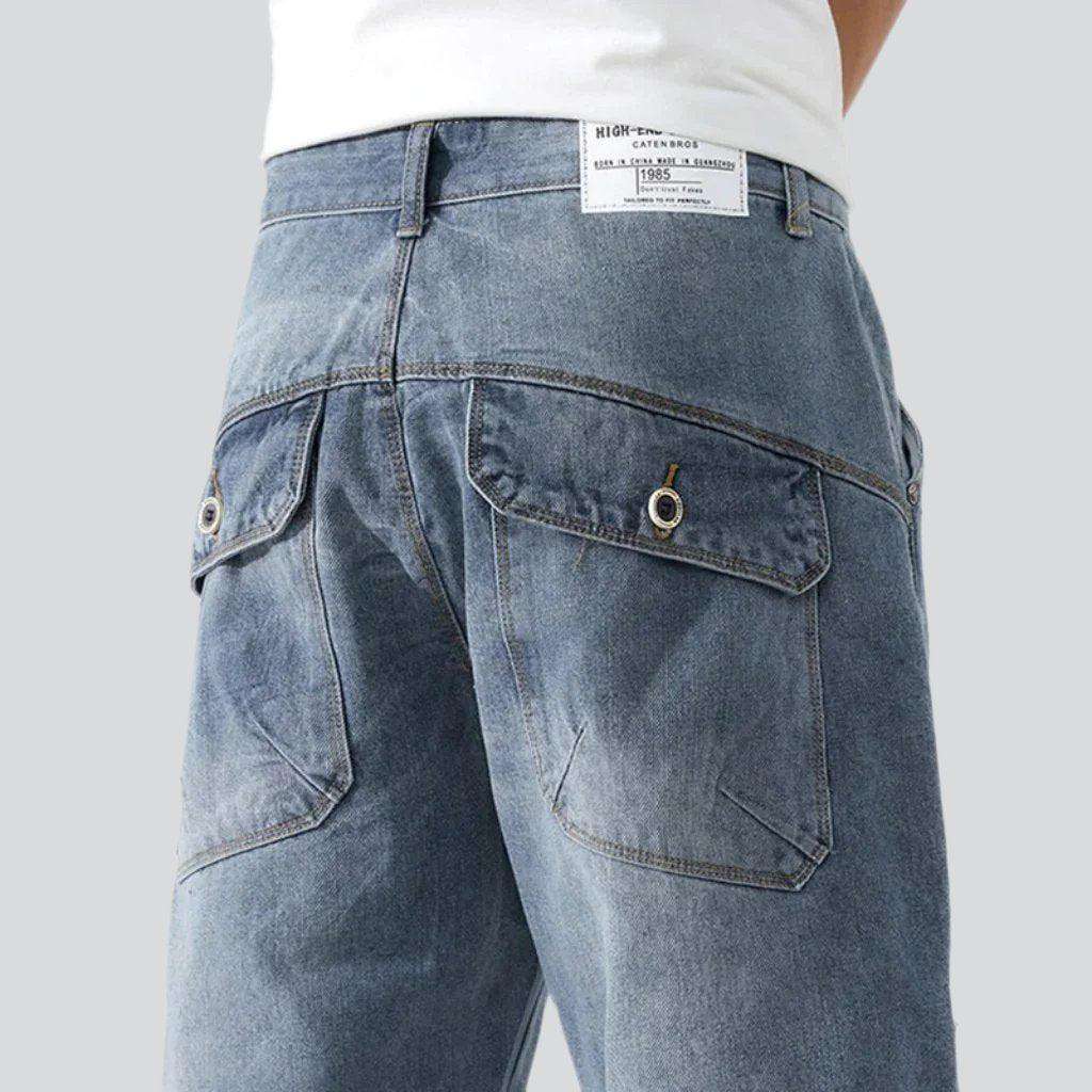 Lockere zerrissene Jeansshorts für Herren