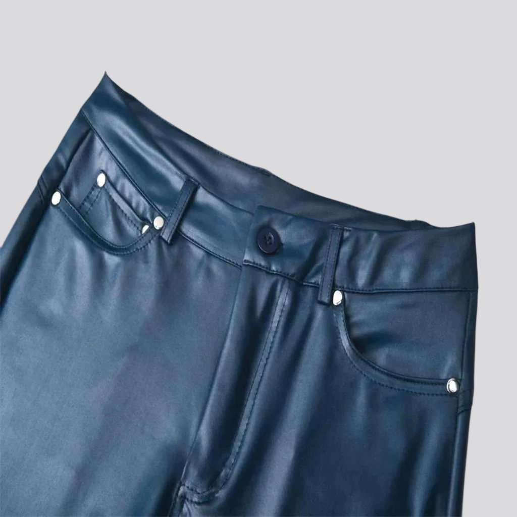 Pantalones vaqueros de mujer con cera de color