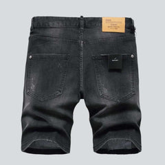 Men urban denim shorts