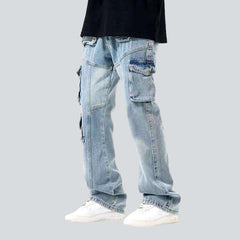 Cargo multi-pocket men jeans