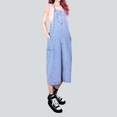 Long light wash denim dress