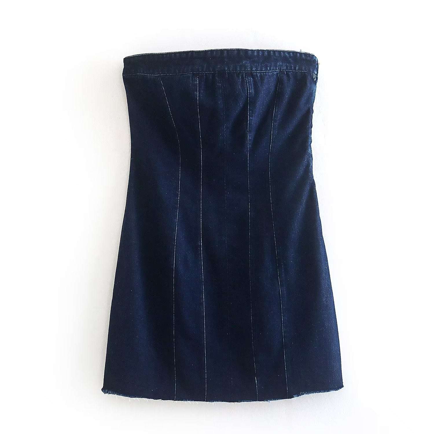 Body con mini denim dress