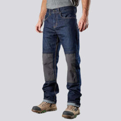 Dark-wash dark wash men work jeans