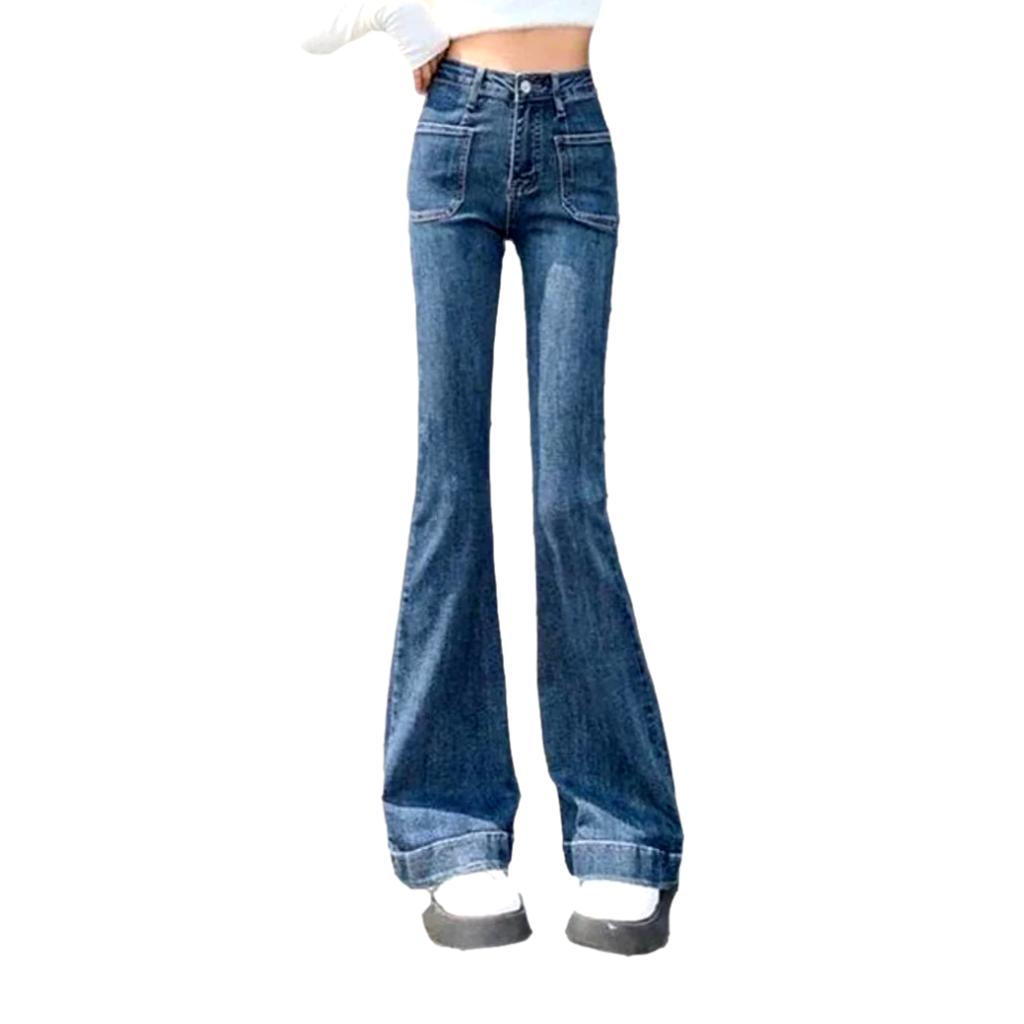 Bootcut Damen High-Waist-Jeans