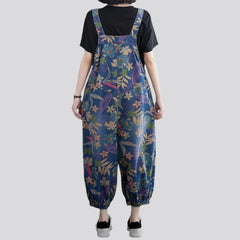 Painted y2k denim jumpsuit for women