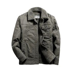 Sherpa color men denim jacket