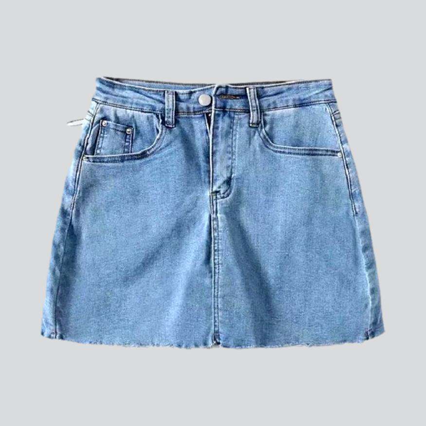 Body con mini denim skort