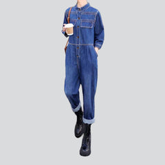 Stylish baggy women denim overall