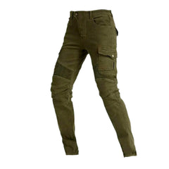 Protective cargo men biker jeans