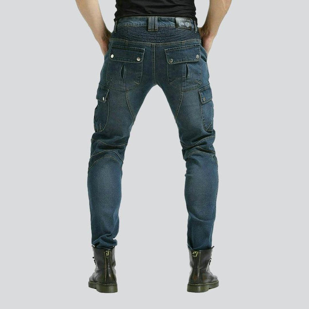 Vintage men biker jeans