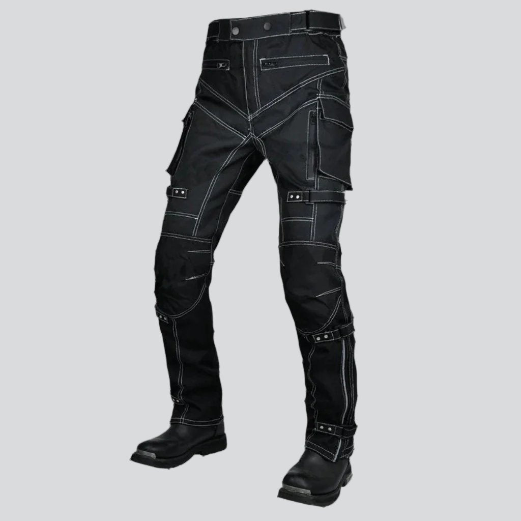 Pantalones vaqueros de motociclista con reflectantes y seguridad