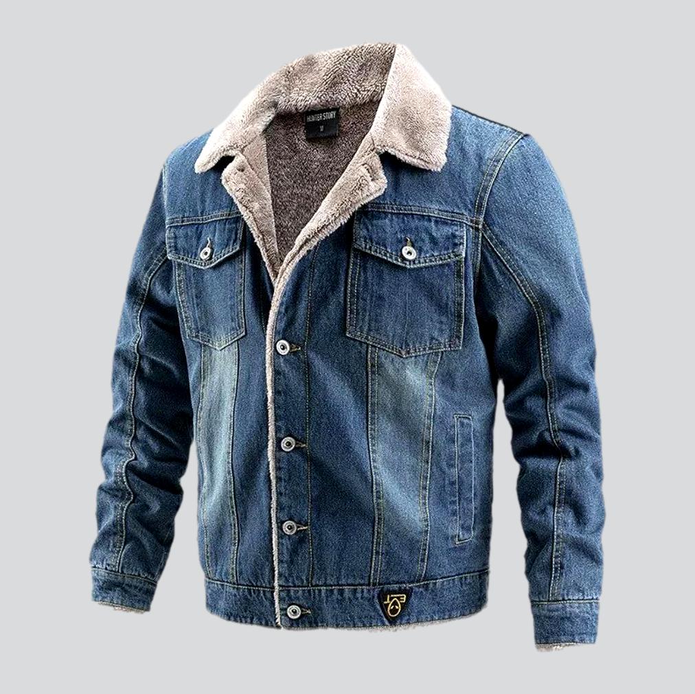 Chaqueta vaquera cálida para hombre