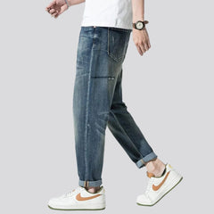 Baggy men sanded jeans