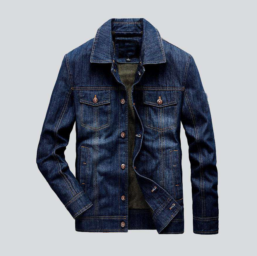 Casual slim men jean jacket