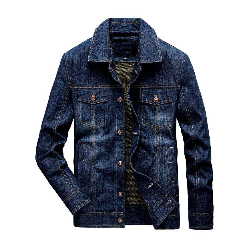 Casual slim men jean jacket