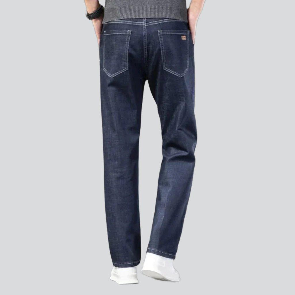 Straight-fit stretch men denim pants