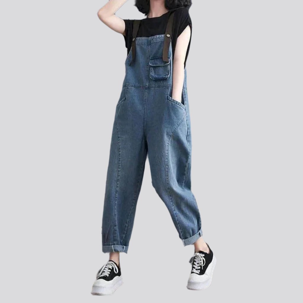 Vintage women denim jumpsuit