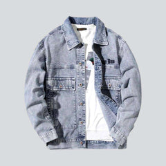 Bestickte Jeansjacke für Herren