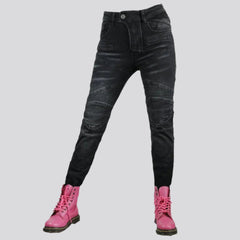 Protective biker jeans for women