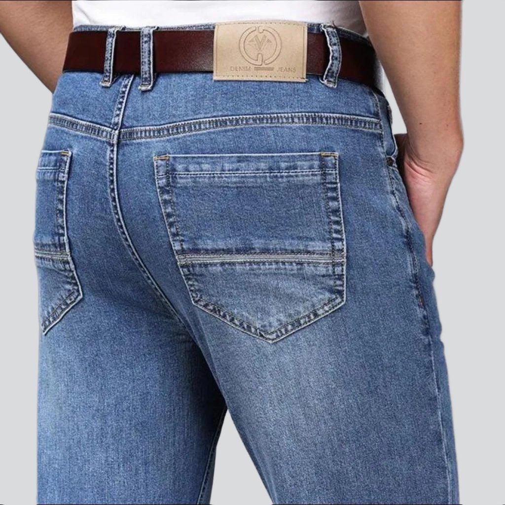 Thin-sanded men casual jeans