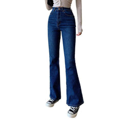 High-rise flared women jeans