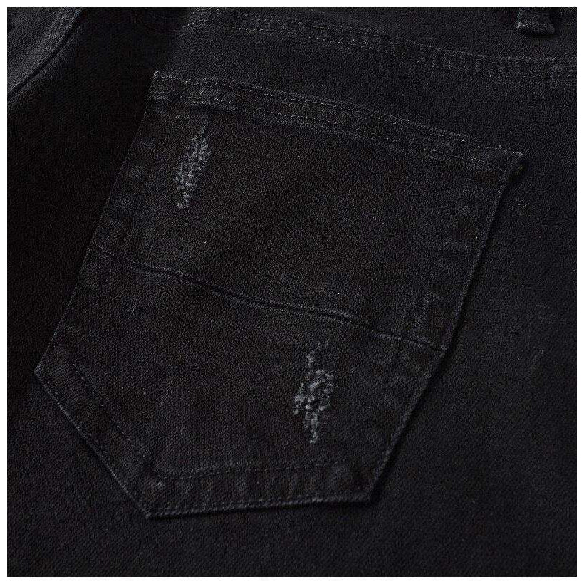 Crystal color patch men jeans