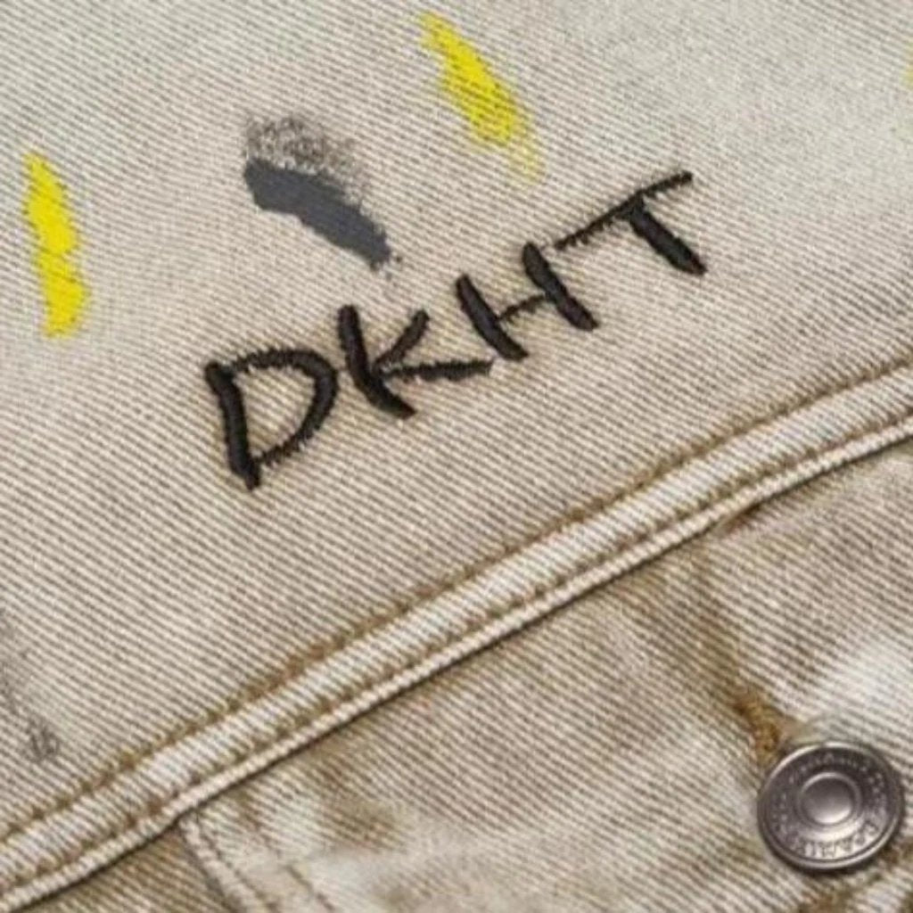 Jeansjacke für Herren mit Aufschrift