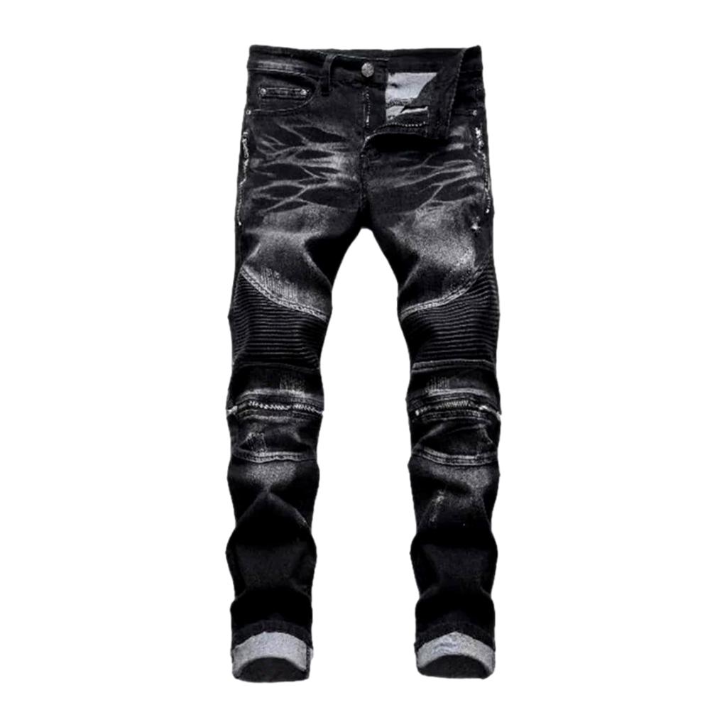 Biker Herren Sanded Jeans