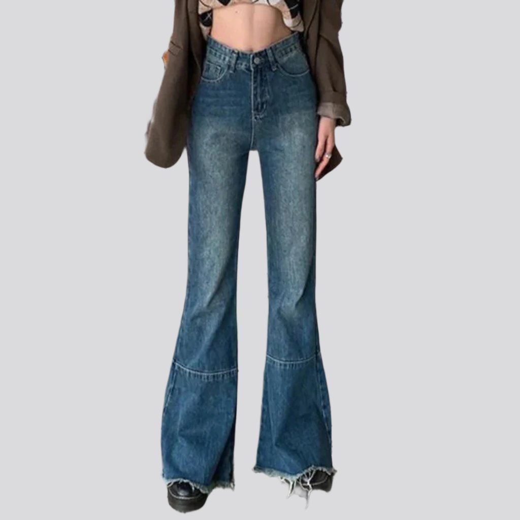 Vintage high-waist jeans for ladies