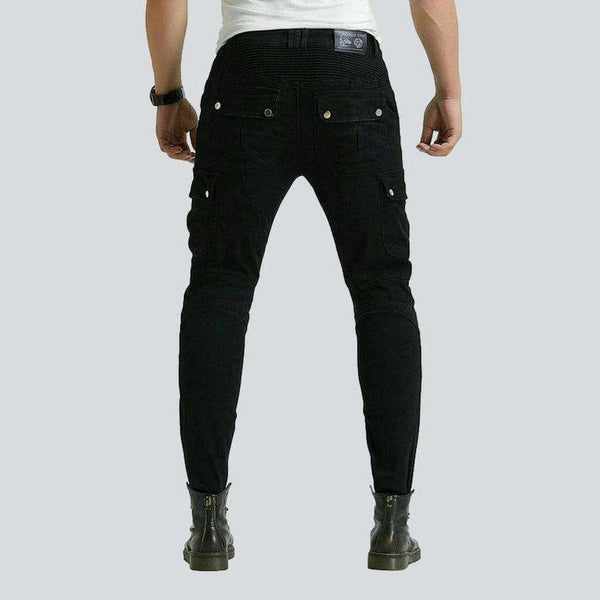 Black biker jeans for men – Rae Jeans