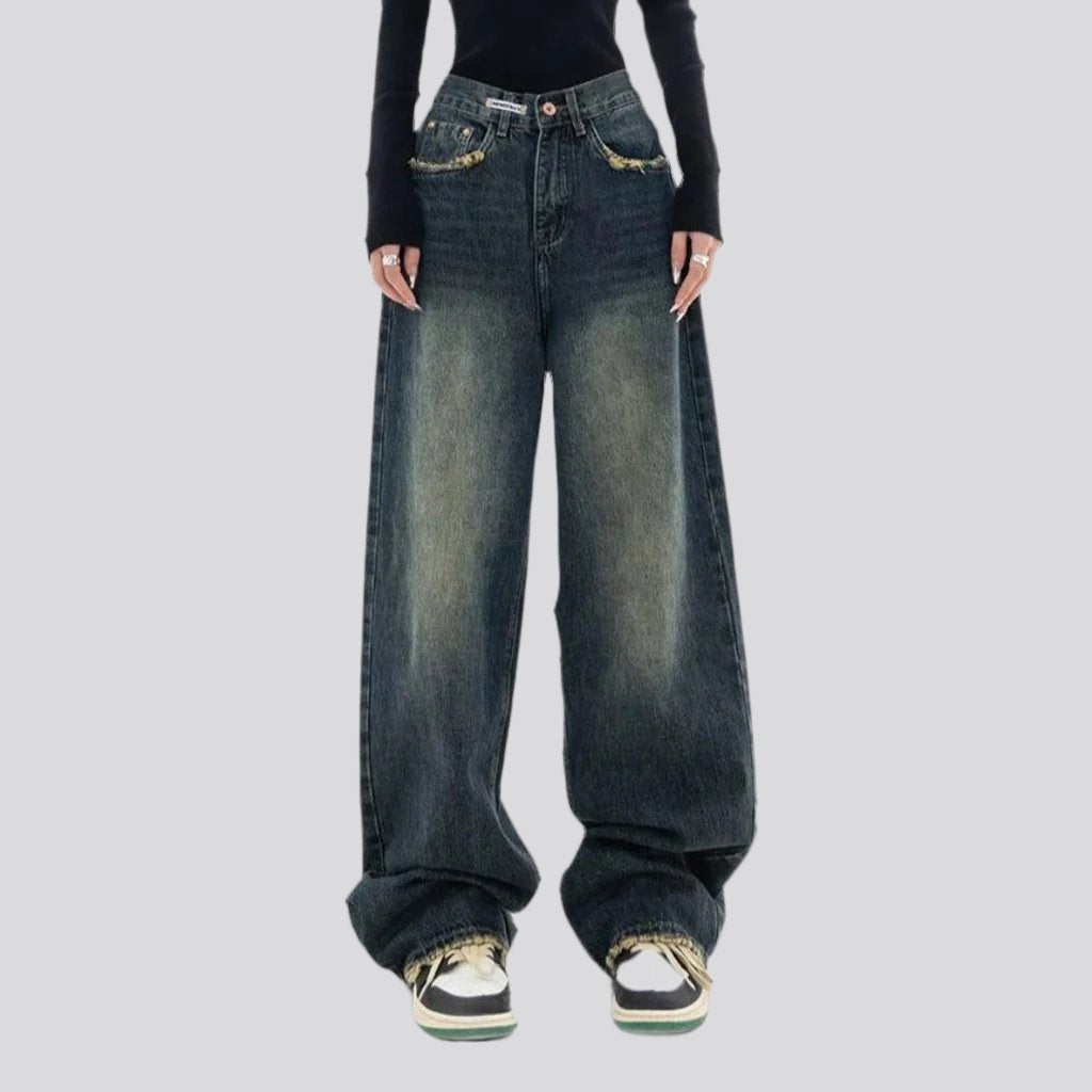 High-waist women fashion jeans