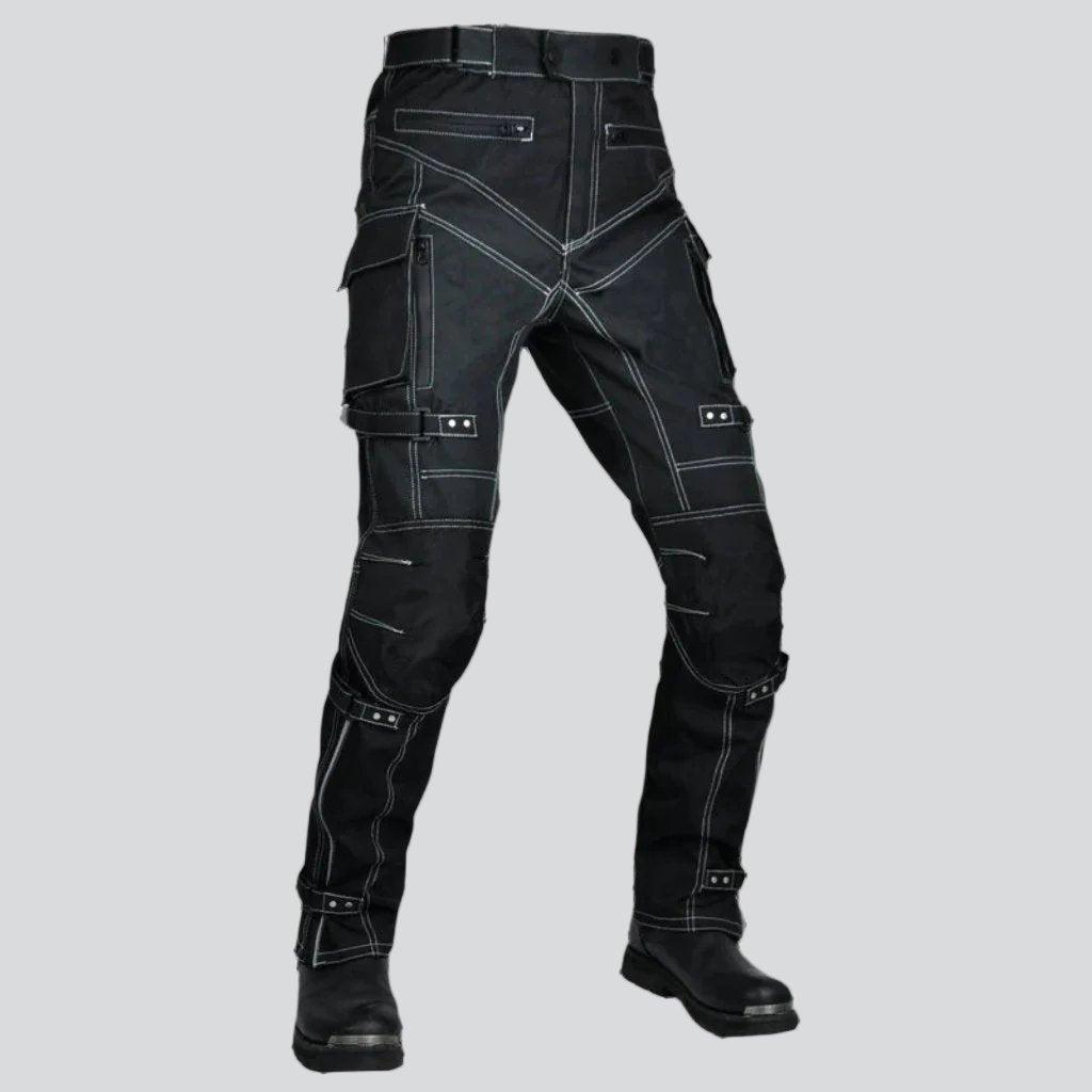 Pantalones vaqueros de motociclista con reflectantes y seguridad