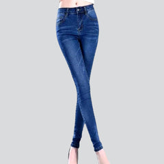 Sanded jeans for women